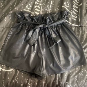 Pleather Shorts
